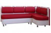 Кухонный угловой диван красный со спальным местом Метро К