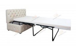 Прямой диван для кухни Честер с раскладушкой ДЧСМТ04 бежевый