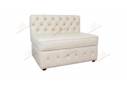 Прямой диван для кухни Честер с раскладушкой ДЧСМТ04 бежевый