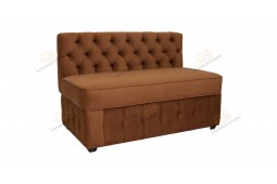 Прямой диван для кухни Честер ДЧС06 коричневый