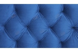 Прямой диван для кухни Честер с раскладушкой ДЧСМТ08 синий