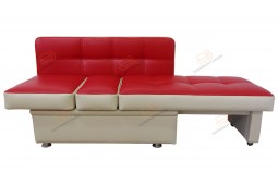 Диван для кухни Фокус со спальным местом ДФО24 красный