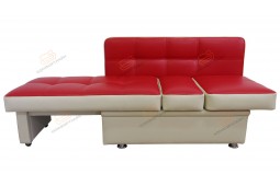 Диван для кухни Фокус со спальным местом ДФО24 красный