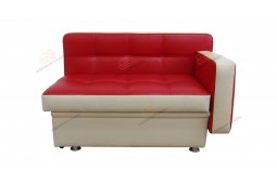 Диван для кухни Фокус со спальным местом ДФО24 красный