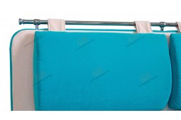 Прямой диван Метро ДМ10 с ящиком для хранения голубой