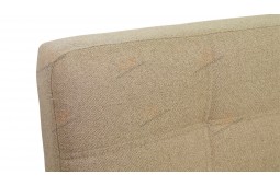 Прямой диван для кухни Палермо Софт с раскладушкой ДПСМТ12 бежевый