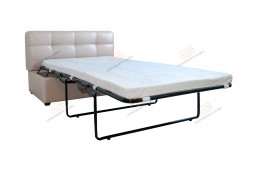 Прямой диван для кухни Палермо Софт с раскладушкой ДПСМТ08 белый