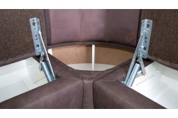 Угловой диван для кухни коричневый Сенатор ДСЕ13