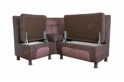 Угловой диван для кухни коричневый Сенатор ДСЕ13