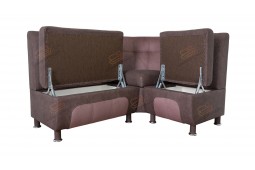 Угловой диван для кухни коричневый Сенатор ДСЕ13