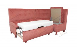 Угловой диван для кухни Сенатор ДСЕ19 красный