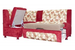 Угловой диван для кухни Сенатор ДСЕ26 красный