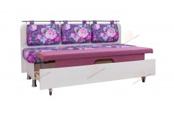 Прямой диван для кухни Сюрприз ДС41 фиолетовый