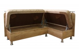 Угловой диван для кухни бежевый Сюрприз ДС34