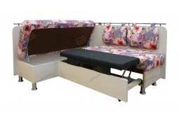 Угловой диван для кухни Сюрприз ДС36 белый