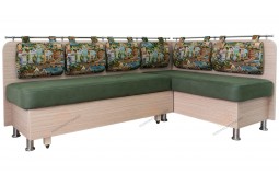 Угловой диван для кухни бежевый Сюрприз ДС48