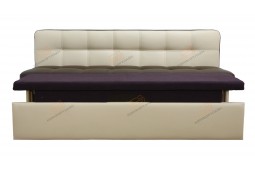 Прямой кухонный диван Токио со спальным местом  ДТ08 бежевый