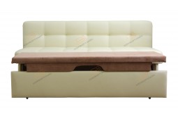 Прямой кухонный диван Токио со спальным местом ДТ09 бежевый