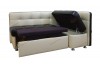 Угловой диван для кухни белый Токио ДТ07