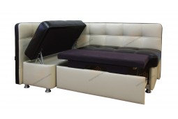 Угловой диван для кухни белый Токио ДТ07