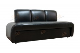 Прямой диван для кухни со спальным местом Вегас ДВ13 черный