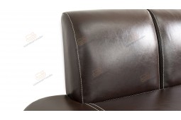 Прямой диван для кухни со спальным местом Вегас ДВ25 коричневый