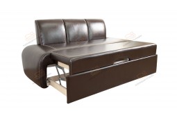 Прямой диван для кухни со спальным местом Вегас ДВ25 коричневый