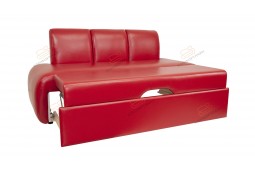 Прямой диван для кухни со спальным местом Вегас ДВ27 красный