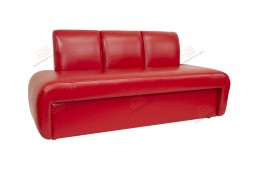 Прямой диван для кухни со спальным местом Вегас ДВ27 красный